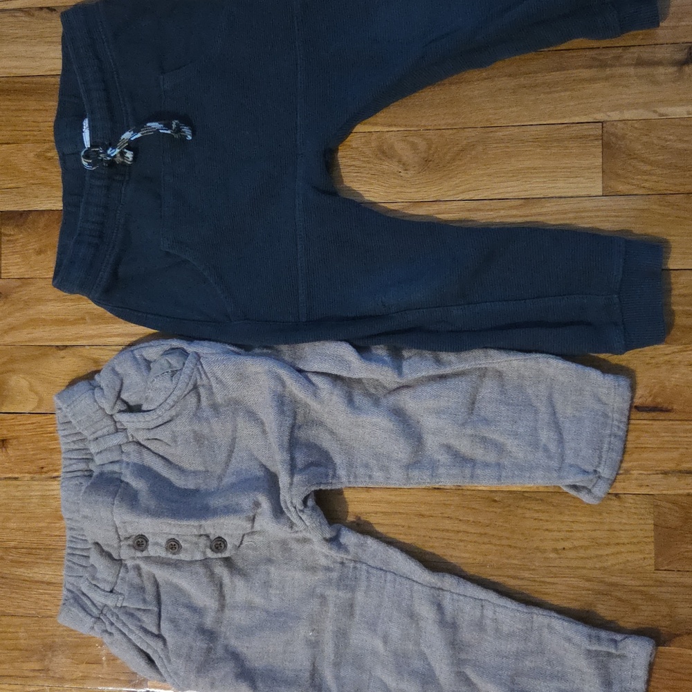 Tan and Black Toddler Pants Set